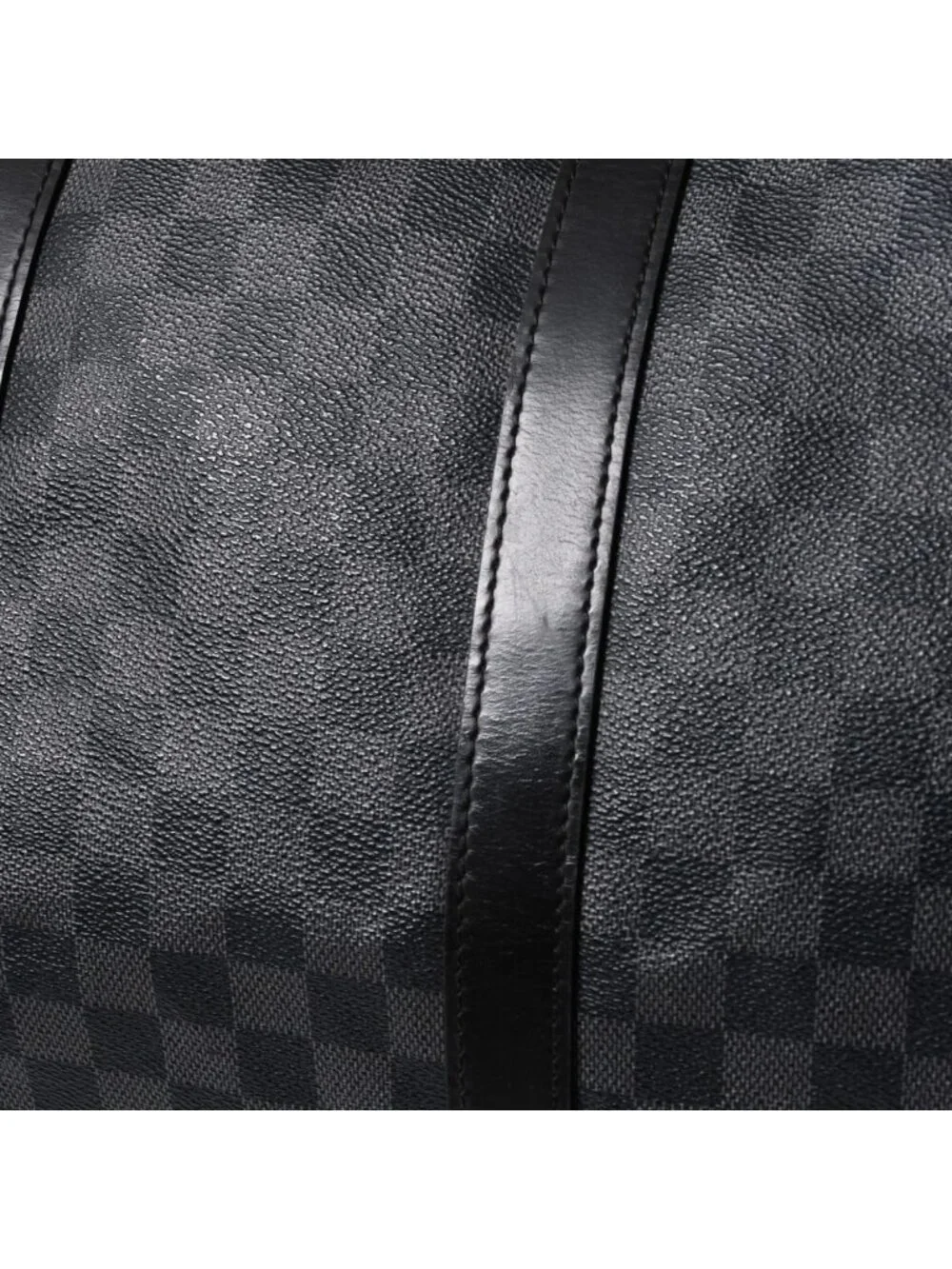 Louis Vuitton Keepall Bandouliere 55 Boston Bag Damier Graphite Black